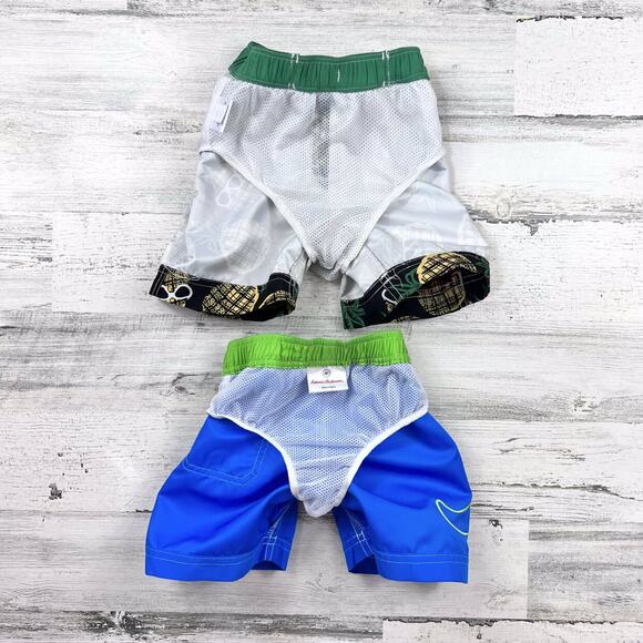 Hanna Andersson Boys Swim Trunks Size 2 Bundle Pineapple Sunglasses Dinosaur - Picture 4 of 6